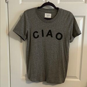 Sol Angeles CIAO T-Shirt Heather Gray Sz Medium